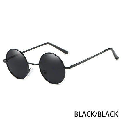 Retro Polarized Round Metal Frame Sunglasses Eyewear For Men and Women Driving Fishing Brand Designer Sun Glasses UV400