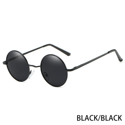 Retro Polarized Round Metal Frame Sunglasses Eyewear For Men and Women Driving Fishing Brand Designer Sun Glasses UV400