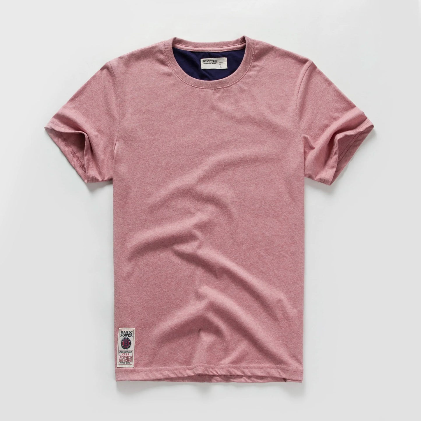 Men's T-shirt Cotton Solid Color t shirt Men Causal O-neck Basic Tshirt Male High Quality Classical Tops