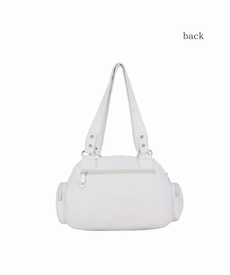 Vintage Bag Women Small Handbags Satchel Top-handle Handbag PU Shoulder Bag Dumpling Pack Multi-pockets Shoulder Bags