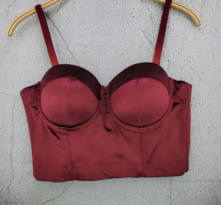 S M L XL 2XL 3XL Fashion Mesh Push Up Bralet Women's Corset Bustier Bra Night Club Party Sexy Cropped Top Vest fashion AW514