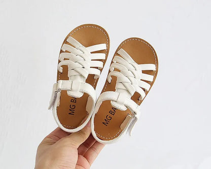 Kid girl Sandals toddler Girls flat Sandals girls braid sandals