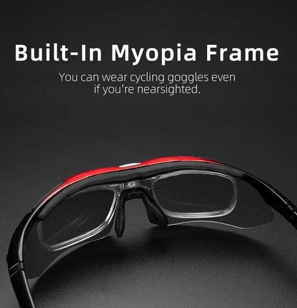 Cycling Polarized glasses Bike Sunglasses Outdoor Sports Sunglasses MTB PC Goggles Eyewear 5/3 Lens Bicycle Accessory
