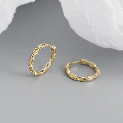 925 Sterling Silver Earring Colorful Dripping Oil Material Ear Ring Ear Buckle Rhombus Shape Trend Wild Girl Women Boy Ear Jewel