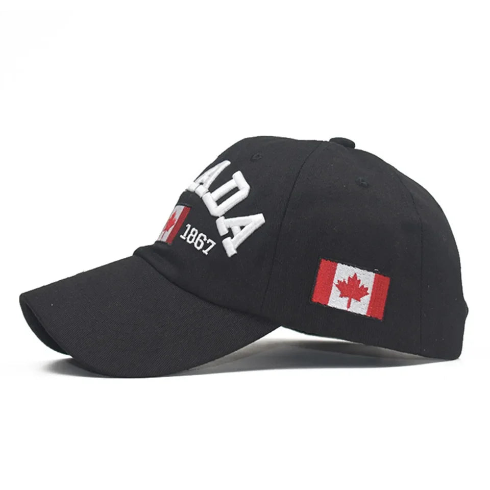 I love canada Washed Cotton Baseball Cap Snapback Hat For Men Women Dad Hat