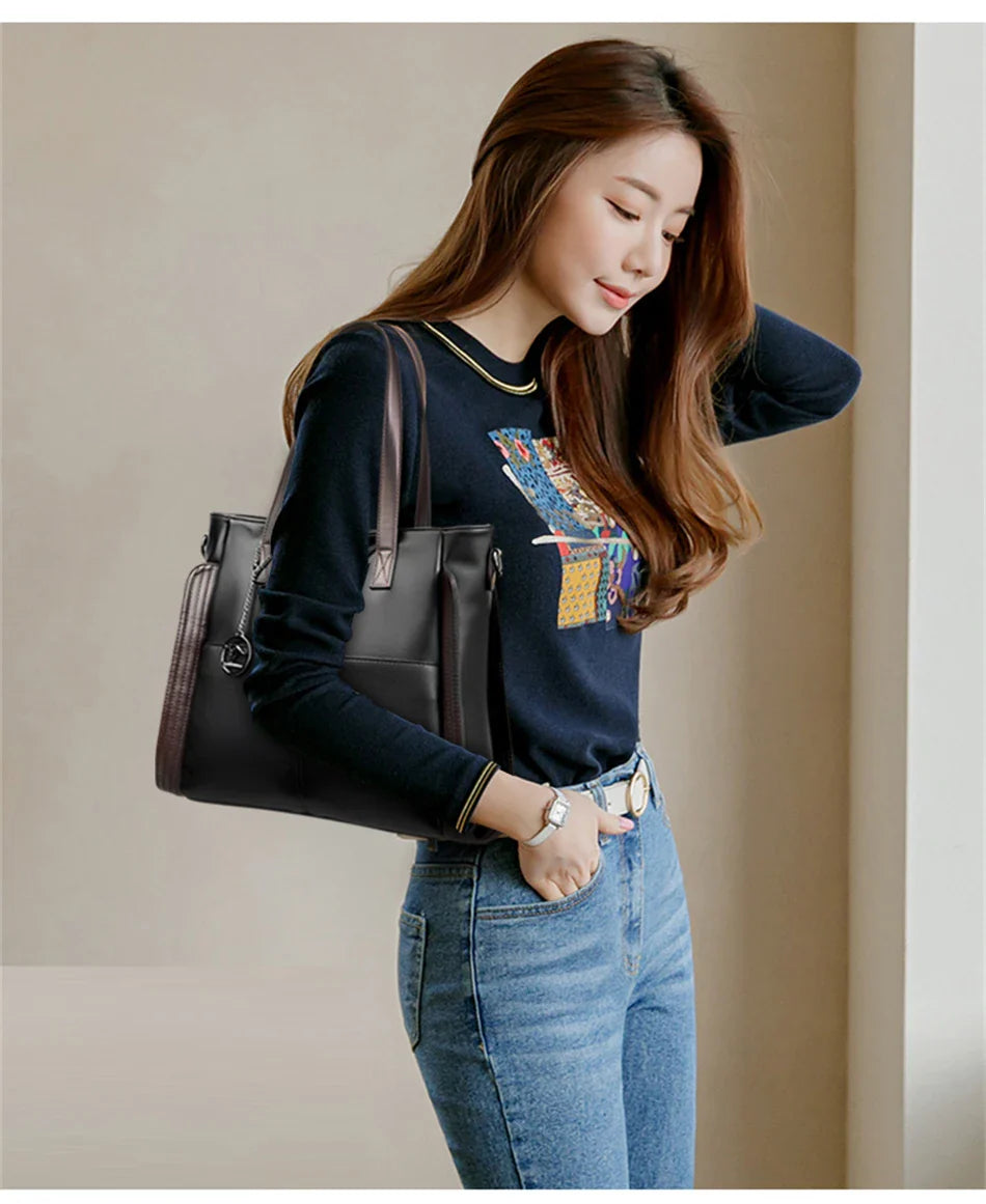 Women Fahsion Tote Bag Handbag Purses Large Luxury Designer Shopper Bag Soft Leather Branded Shoulder Crossbody Messenger Bag