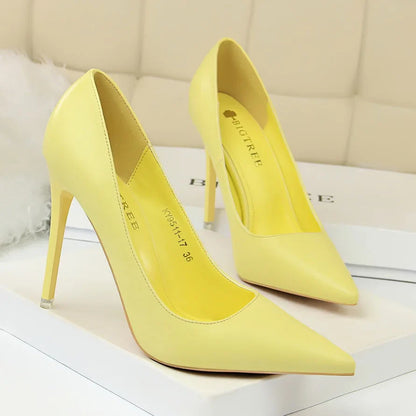 2023 Women 7.5cm 10.5cm High Heels Pumps Lady Wedding Bridal Scarpins Stripper Low Heels Plus Size Fetish Party Blue Pink Shoes