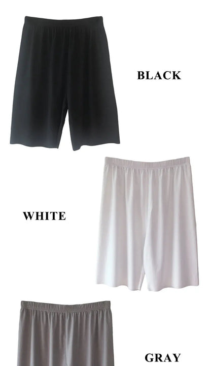 Plus Size Ice Silk Cool Summer Men Sleepwear Shorts Sexy Underwear Nightwear Comfortable Loose Sports Man Sleep Bottoms Homewear