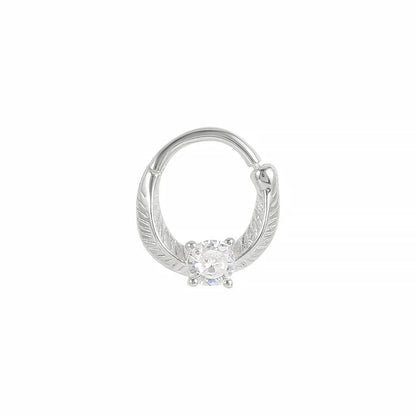 Multible Crystal Hoop Earrings for Women 2021 925 Sterling Silver Ear Nose Jewelry Earrings Heart Round joyas de plata 925