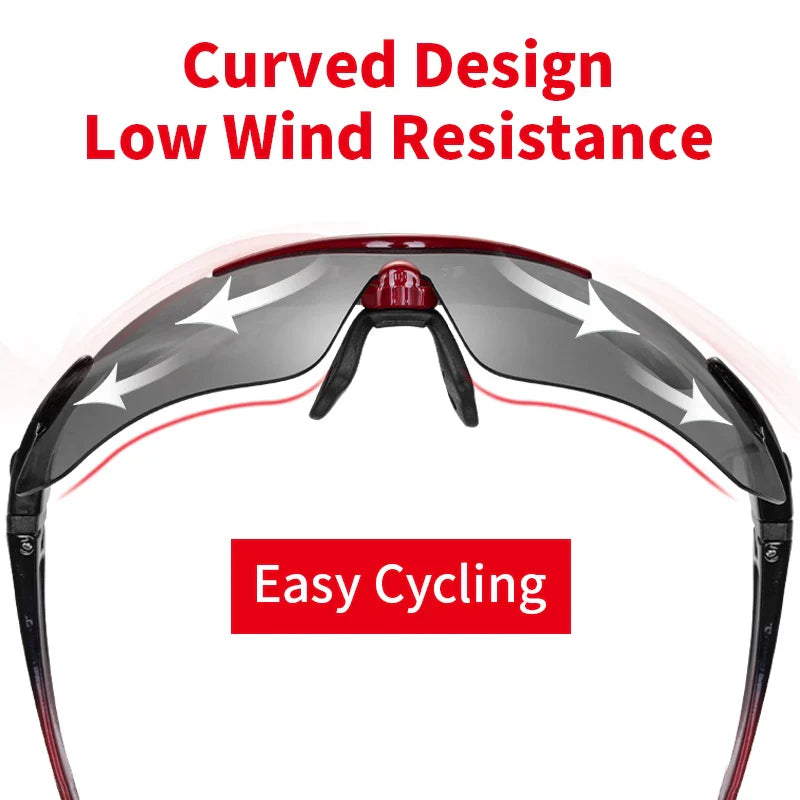 Cycling Polarized glasses Bike Sunglasses Outdoor Sports Sunglasses MTB PC Goggles Eyewear 5/3 Lens Bicycle Accessory