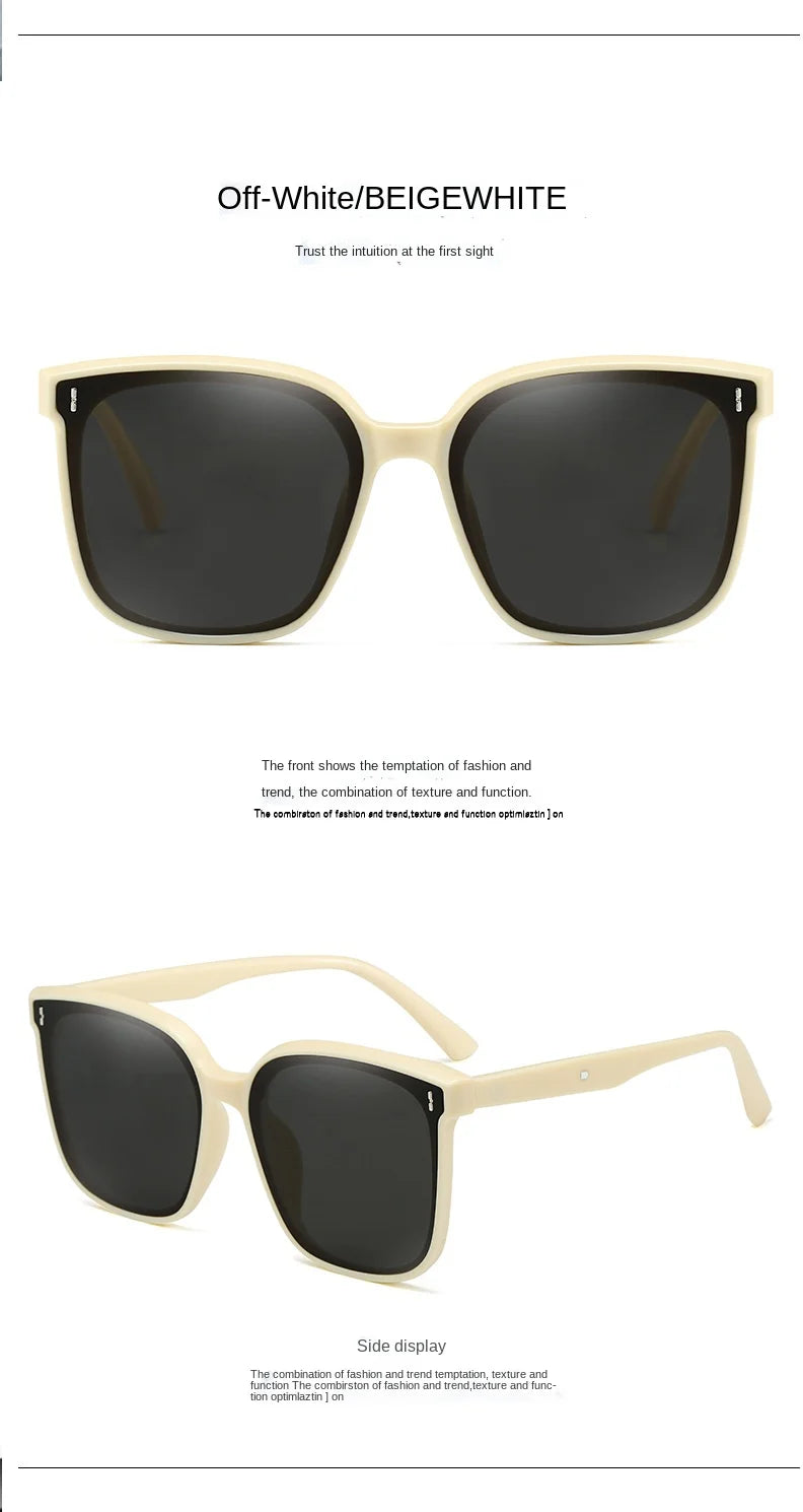 Vintage Square Sunglasses Women Oversized Sunglass Men Retro Black Sun Glasses Shades Goggle UV400  Oculos De Sol