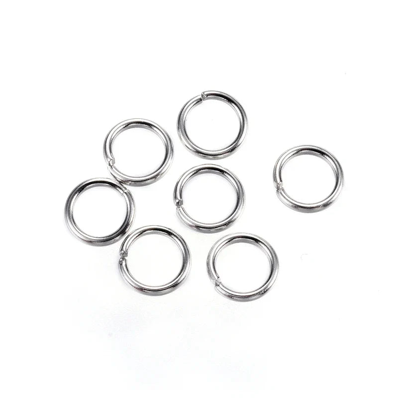 304 Stainless Steel Jump Rings Close Unsoldered Jump Rings for Jewelry Accessories Lovers 4mm 5mm 6mm 7mm 8mm 9mm 10mm