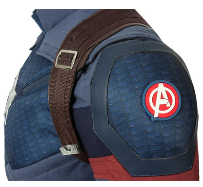 Captain Steven Rogers Cosplay Costume Adult Superhero Battle Uniform Costume Halloween Carnival Suits With Boots