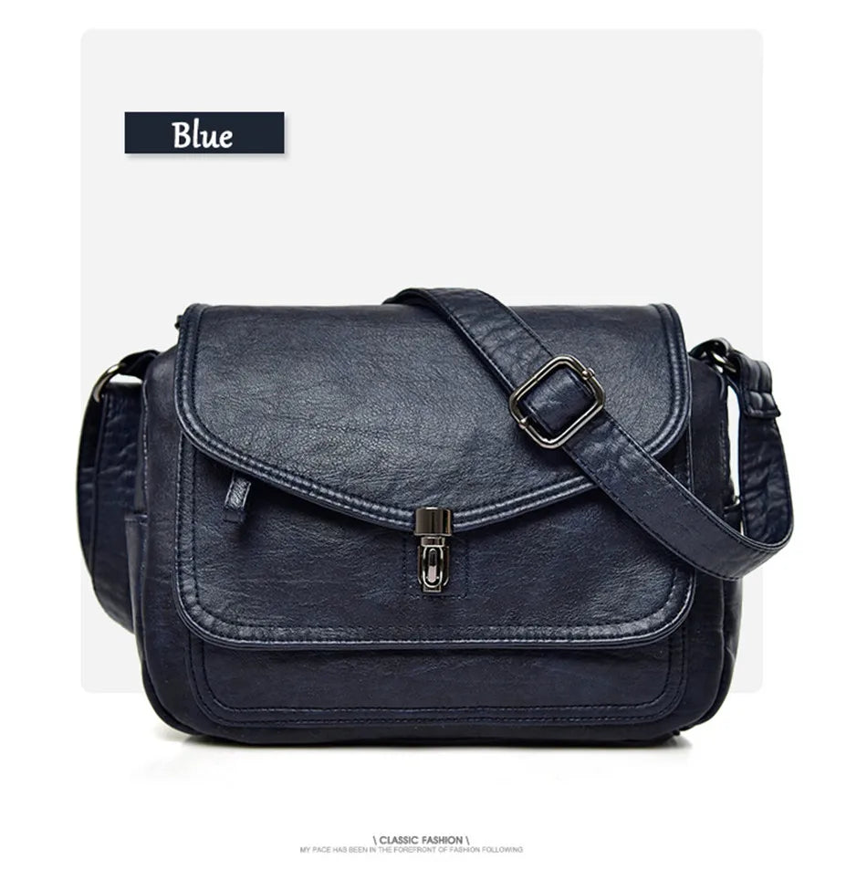 Vintage Shoulder Messenger Bags For Women 2024 New Purses And Handbags Soft Leather Crossbody Bags Casual Small Tote Bag Bolsos
