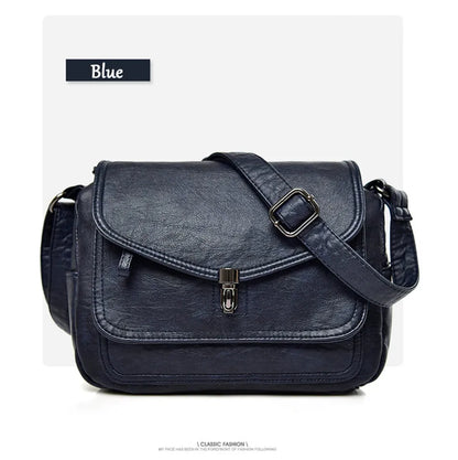 Vintage Shoulder Messenger Bags For Women 2024 New Purses And Handbags Soft Leather Crossbody Bags Casual Small Tote Bag Bolsos