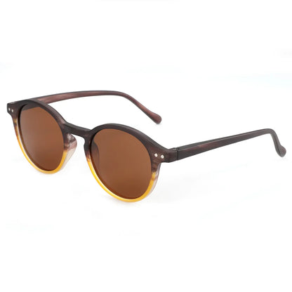 Sunglasses for Men: Vintage Retro Polarized Circle Sun Glasses