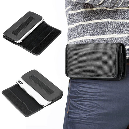 Phone Holster Case Nylon Cell Phone Belt Clip 3.5-6.3 inch  Pouch Carrying Case Waist Bag for iPhone 13 12 Samsung Galaxy Xiaomi
