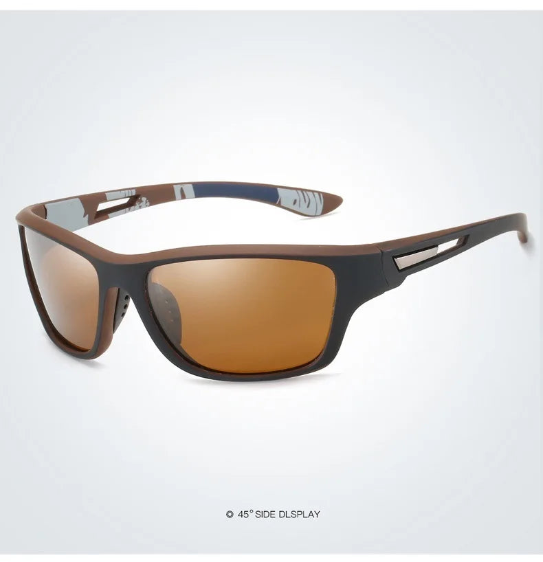 Men's Polarized Fishing Sunglasses With Glasses Chain For Men Women Driving Hiking Sun Glasses Fishing Eyewear