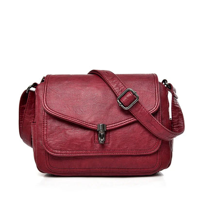 Vintage Shoulder Messenger Bags For Women 2024 New Purses And Handbags Soft Leather Crossbody Bags Casual Small Tote Bag Bolsos
