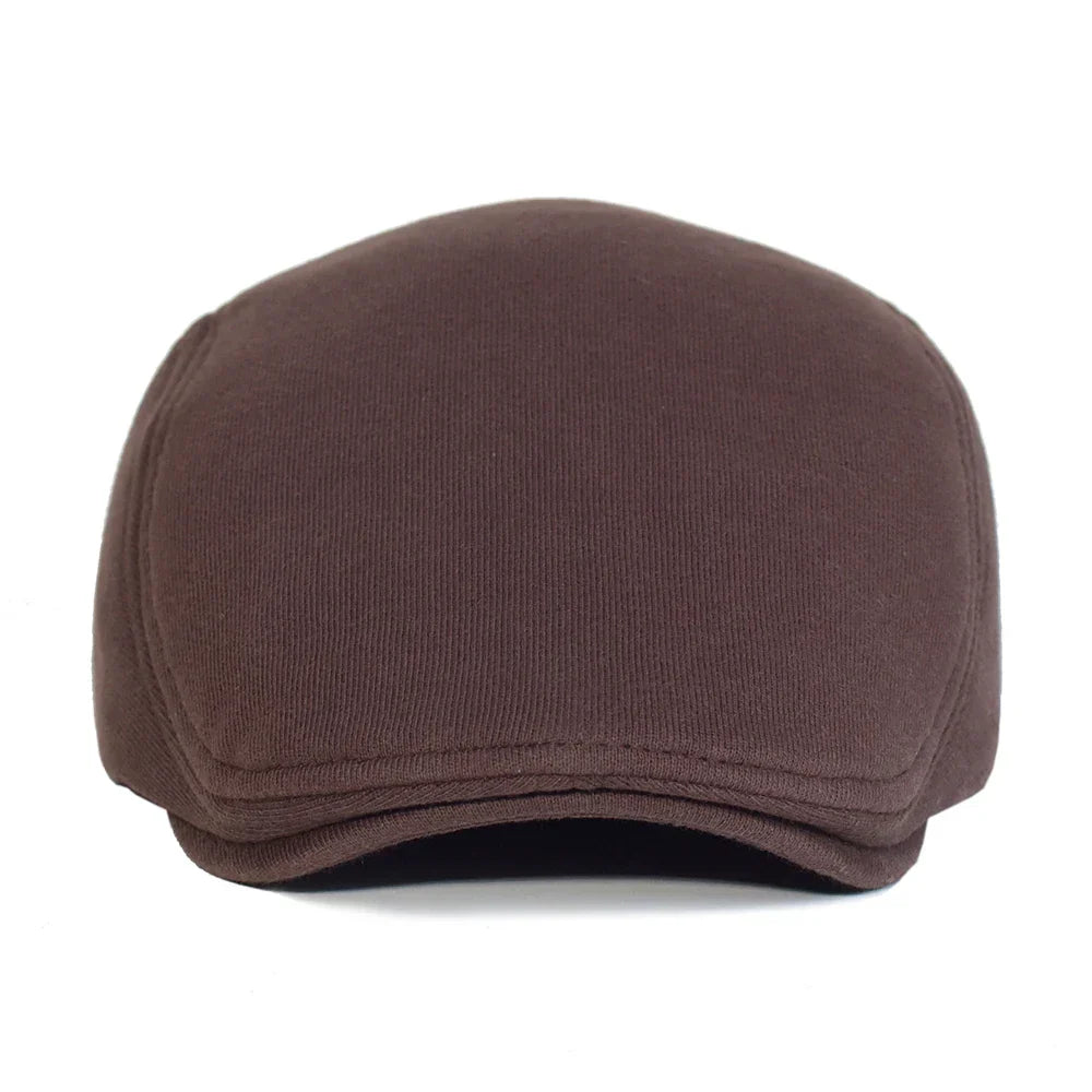 Cotton Newsboy Caps Men Women Hat Soft Casual Beret Solid Unisex Retro Hat Driver Flat Cap The waiter Cap