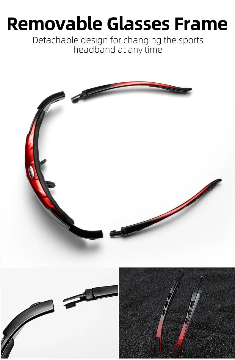 Cycling Polarized glasses Bike Sunglasses Outdoor Sports Sunglasses MTB PC Goggles Eyewear 5/3 Lens Bicycle Accessory