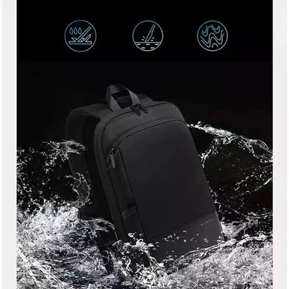 Slim Men Business Expandable Waterproof 15.6" Laptop Backpack Fashion Male Travel Light Scalable Shoulder Bags for Men