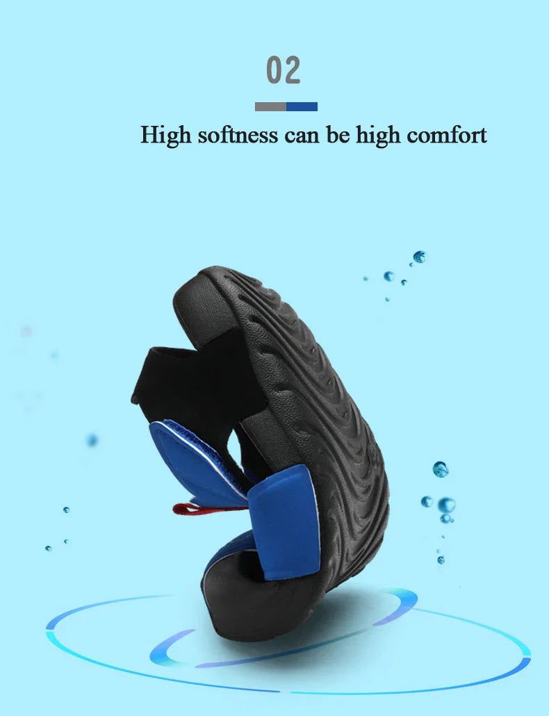 Children Functional Sandals Kids Fashion Airplane Shoes Summer New Baby Beach Shoes  Boys and Girls Cool Barefoot Sandals