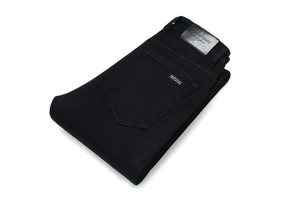 2023 Men's Stretch Black Jeans Classic Style Business Fashion Pure Slim-fit Denim Pants Male Brand Casual Trousers