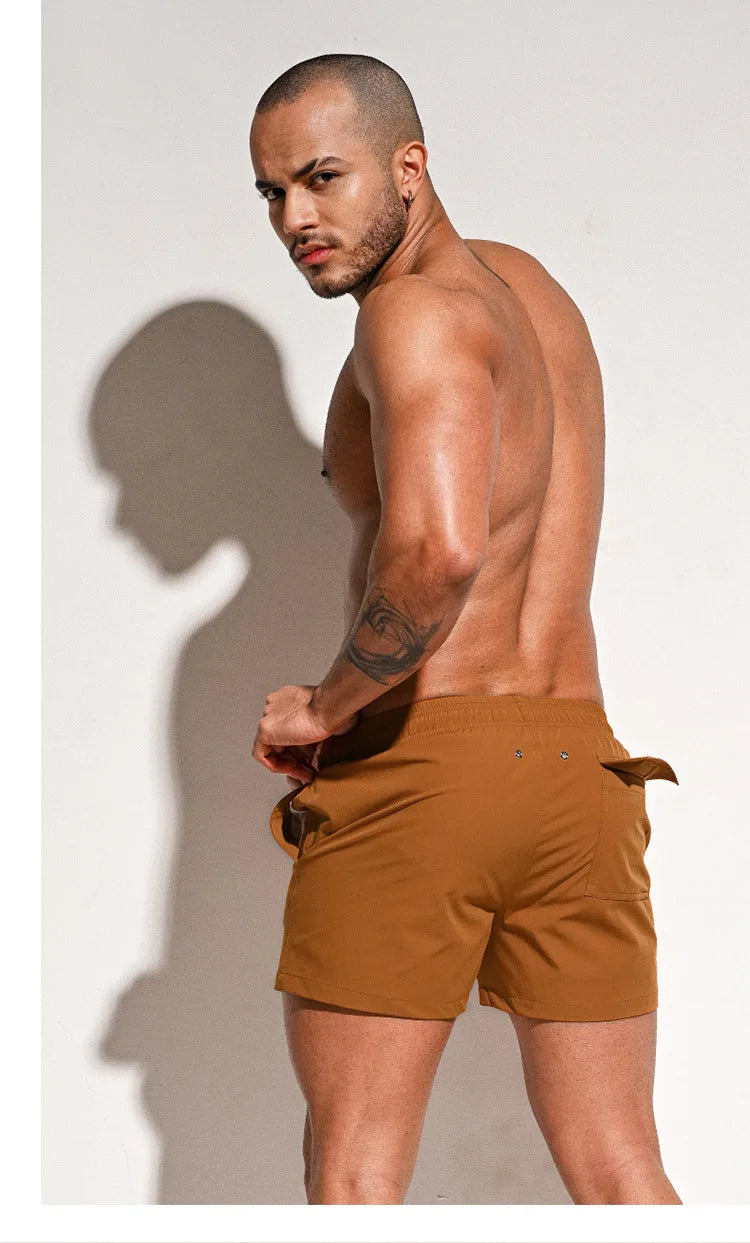 Mens Swimming Shorts Swimwear Swim Trunks Box Quick Dry Surf Boardshort Beach Board Short Shorts Men's Bathing Suit
