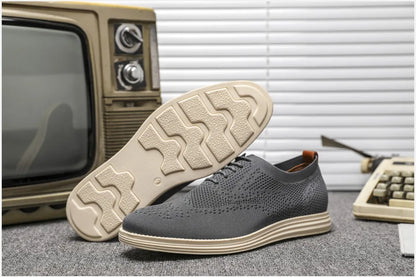 Male Sneakers Summer Knitted Mesh Casual Shoes Lightweight Casual Shoes Breathable Walking Footwear Shoes For Men