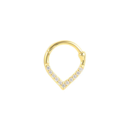 Multible Crystal Hoop Earrings for Women 2021 925 Sterling Silver Ear Nose Jewelry Earrings Heart Round joyas de plata 925