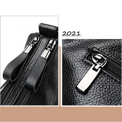 Classic Shoulder Bags High Quality Multi Pockets Soft Leather Crossbody Bags for Women 2024 Designer Luxury Handbags Purses