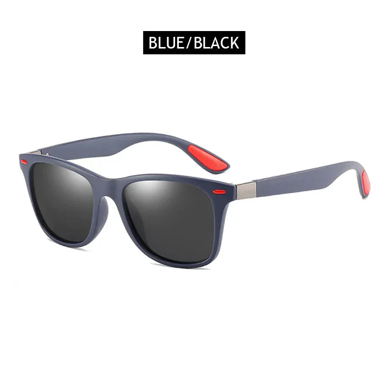 Polarized Sunglasses Men Women Classic Square Plastic Driving Sun Glasses Male Fashion Black Travelling Shades UV400