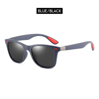 Polarized Sunglasses Men Women Classic Square Plastic Driving Sun Glasses Male Fashion Black Travelling Shades UV400
