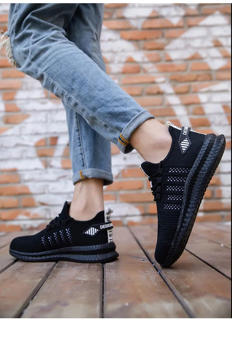 Work Safety Shoes Non-slip Waterproof Anti-smashing Steel Toe Puncture Working Boots Lightweight Fashion Sneakers For Men Women