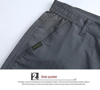 Cargo Pants Men Summer Tacitcal Casual Trousers Waterproof Quick Dry Multi Pocket Pant Male Work Outdoor Joggers Running 5XL