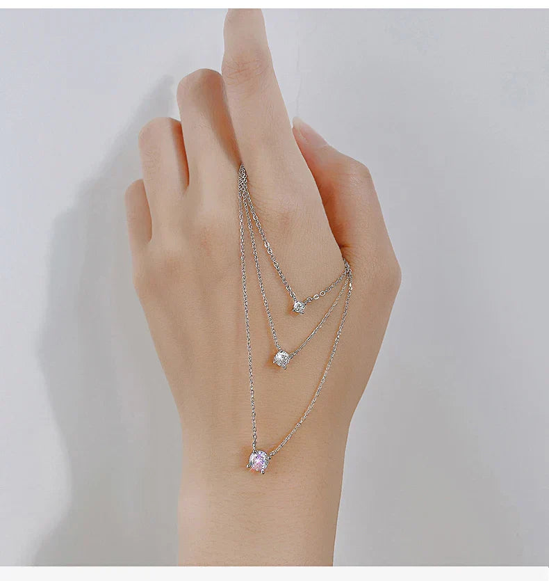 38+4.8cm Silver Necklace For Women Fine Silver 925 Jewelry Fashion Neck Minimalist Pendants 925 Silver Chains Woman