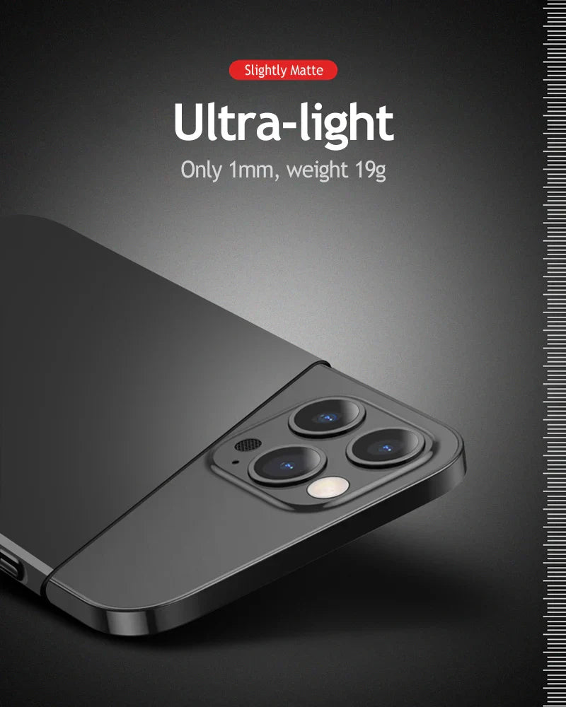 Cases For APPLE iPhone 16 15 14 13 12 11 Pro Max Plus Mini Shockproof Case Cover Hard Plastic Ultra Slim Frosted Covers