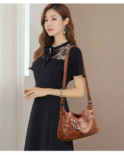 New Genuine Brand Leather Sac Luxury Handbags Purses Women Bags Designer Shoulder Crossbody Messenger Bags 2024 Female Hand Bag