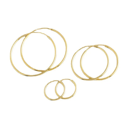 Genuine 925 Sterling Silver Fashion Korean Simple Hoop Earrings for Women Men Charming Chic Party Jewelry Accessories