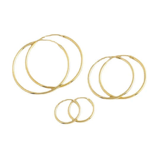 Genuine 925 Sterling Silver Fashion Korean Simple Hoop Earrings for Women Men Charming Chic Party Jewelry Accessories