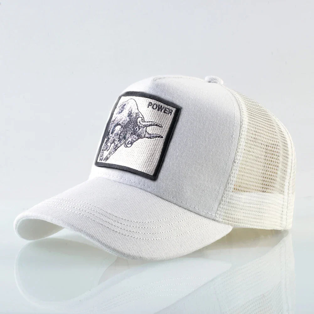 Baseball Caps Men Women Snapback Hip Hop Cap With Fashion Animals Embroidery Summer Breathable Mesh Trucker Caps Streetwear Bone