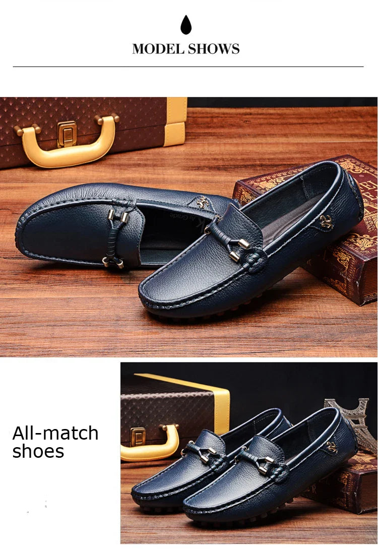 White Loafers for Men Size 48 Slip on Shoes Driving Flats Casual Moccasins for Men Comfy Male Loafers