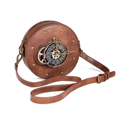 Steampunk Single Shoulder Bags Vintage Women Handbags Gothic Messenger Crossbody Bag Ladies Rivet Top-Handle Bags Pack