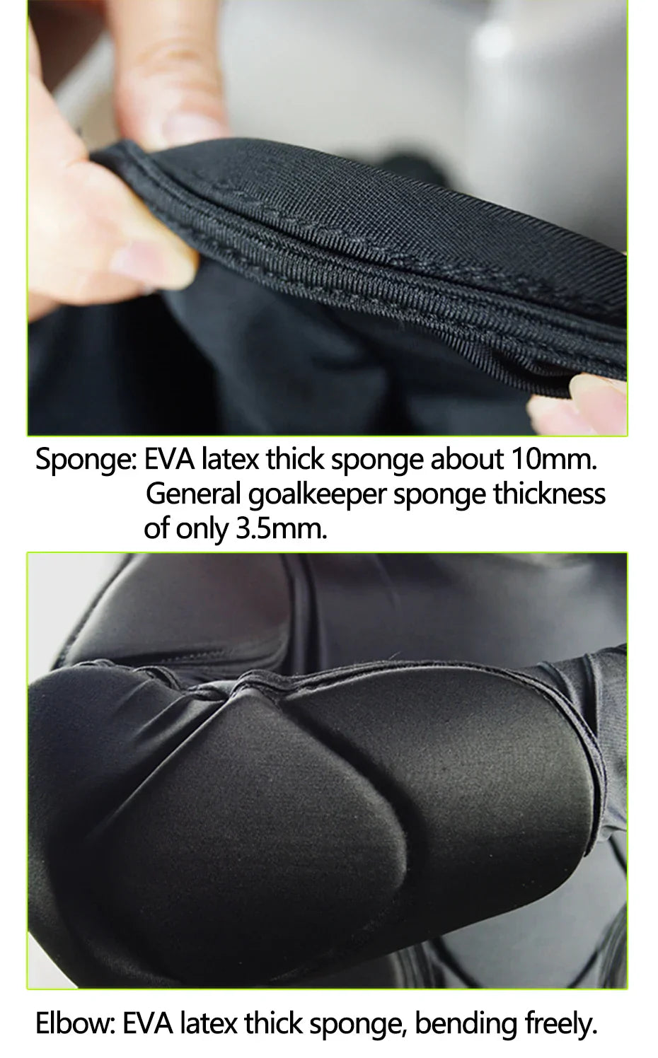 Men's Soccer Goalkeeper Jersey Training Uniform EVA Thick Sponge Protection Football Goalkeeper Uniform Sport Pants