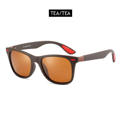 Polarized Sunglasses Men Women Classic Square Plastic Driving Sun Glasses Male Fashion Black Travelling Shades UV400