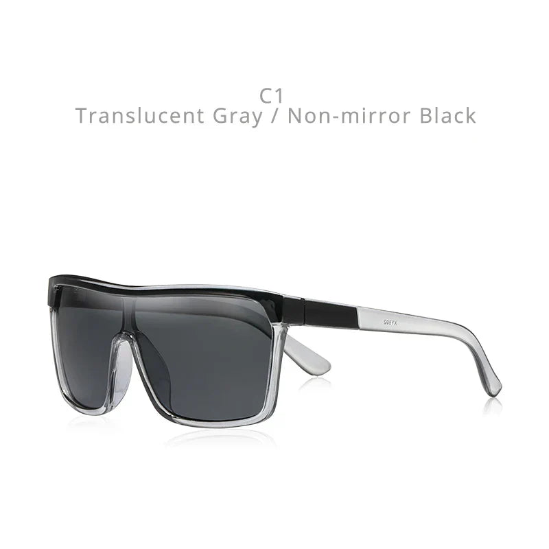 Flynn Style Sunglasses Men Plus Shape Outdoor Anti-reflective Sun Glasses Women with Peanut Box