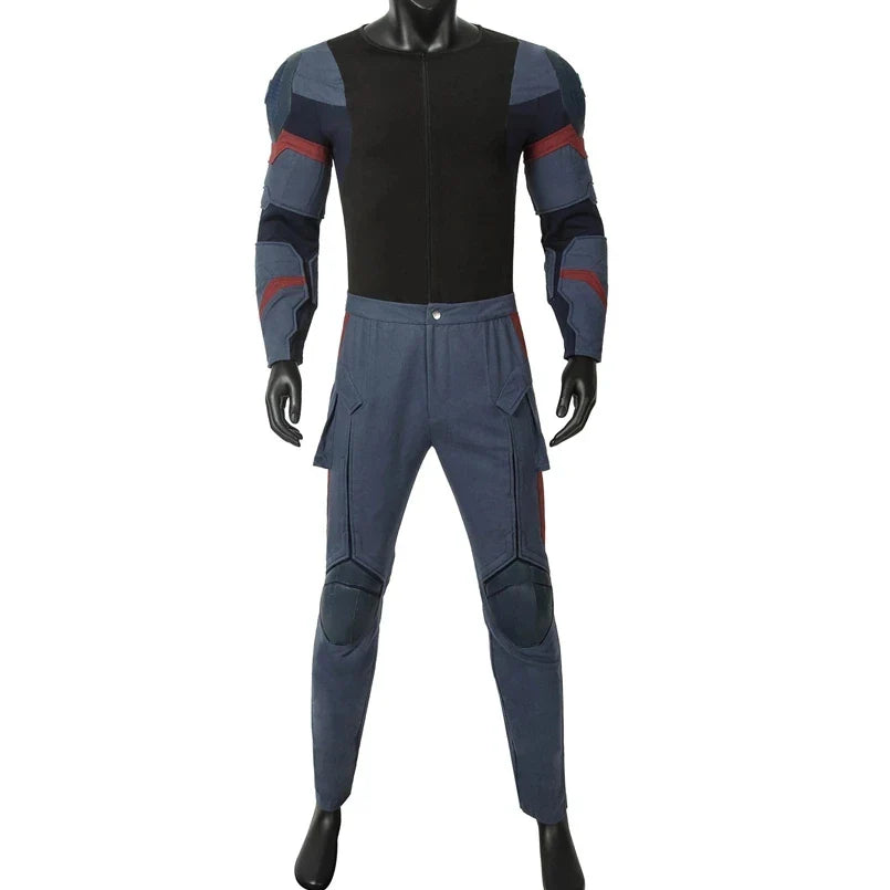 Captain Steven Rogers Cosplay Costume Adult Superhero Battle Uniform Costume Halloween Carnival Suits With Boots