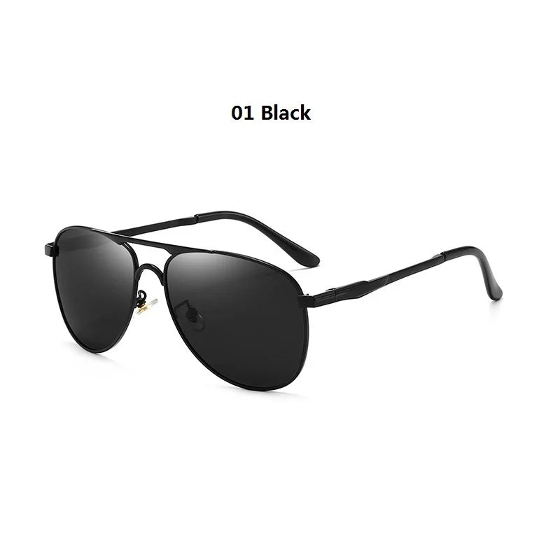 Luxury Pilot Polarized Sunglasses Men Women Driving Fishing Retro Sun Glasses Brand Designer Male Metal Sunglasses For Man UV400