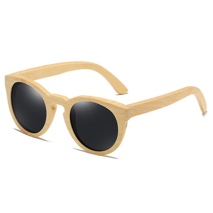 Women Bamboo Sunglasses With Polarized Mirror Lenses Of Bamboo Wood Sunglasses With Gift paper box 824